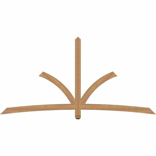 Ekena Millwork Davenport Timber Gable Bracket, Western Red Cedar, 96"W x 48"H x 3 1/2"D x 3 1/2"F, 12/12 Pitch GBW096X48X0404DAV00SWR - main